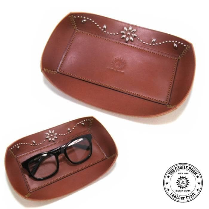 栃木レザー 小物入れトレー キャッシュトレー インテリアトレイ 本革