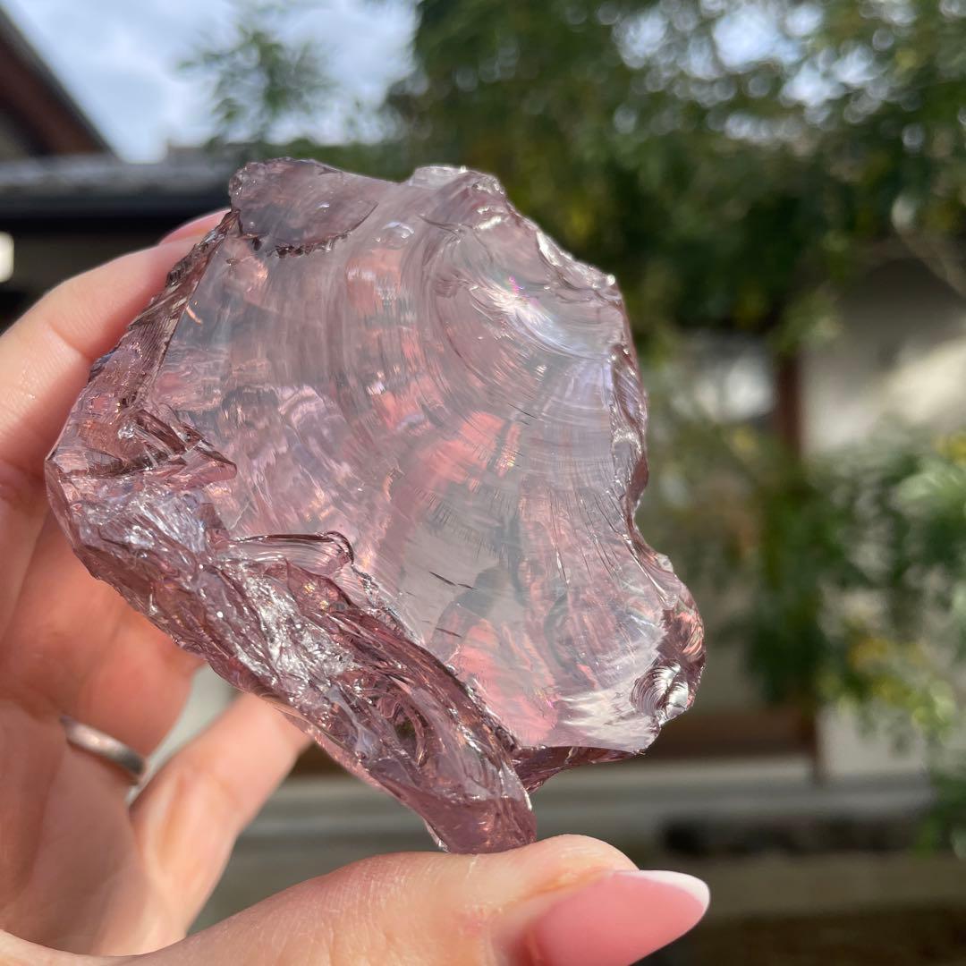 お値下げ　アンダラクリスタル 　希少ローズドフランス　267g