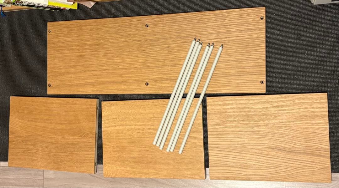 無印良品　スタッキングシェルフ　追加棚　2段　オーク