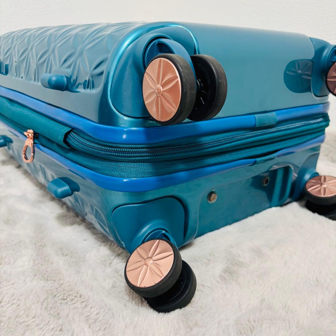 良品　サムソナイト　Theoni　スーツケース　TSAロック　4輪　ターコイズ