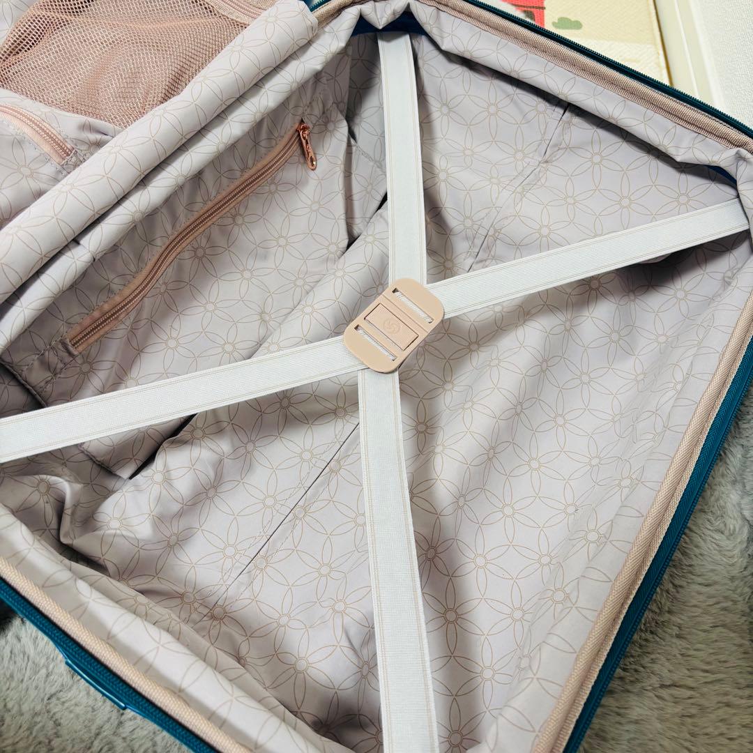 良品　サムソナイト　Theoni　スーツケース　TSAロック　4輪　ターコイズ