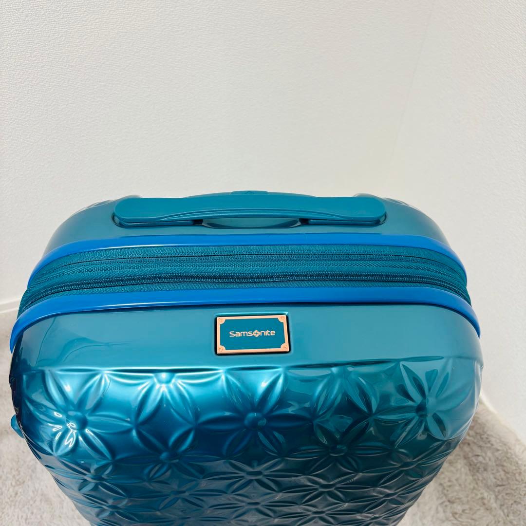 良品　サムソナイト　Theoni　スーツケース　TSAロック　4輪　ターコイズ