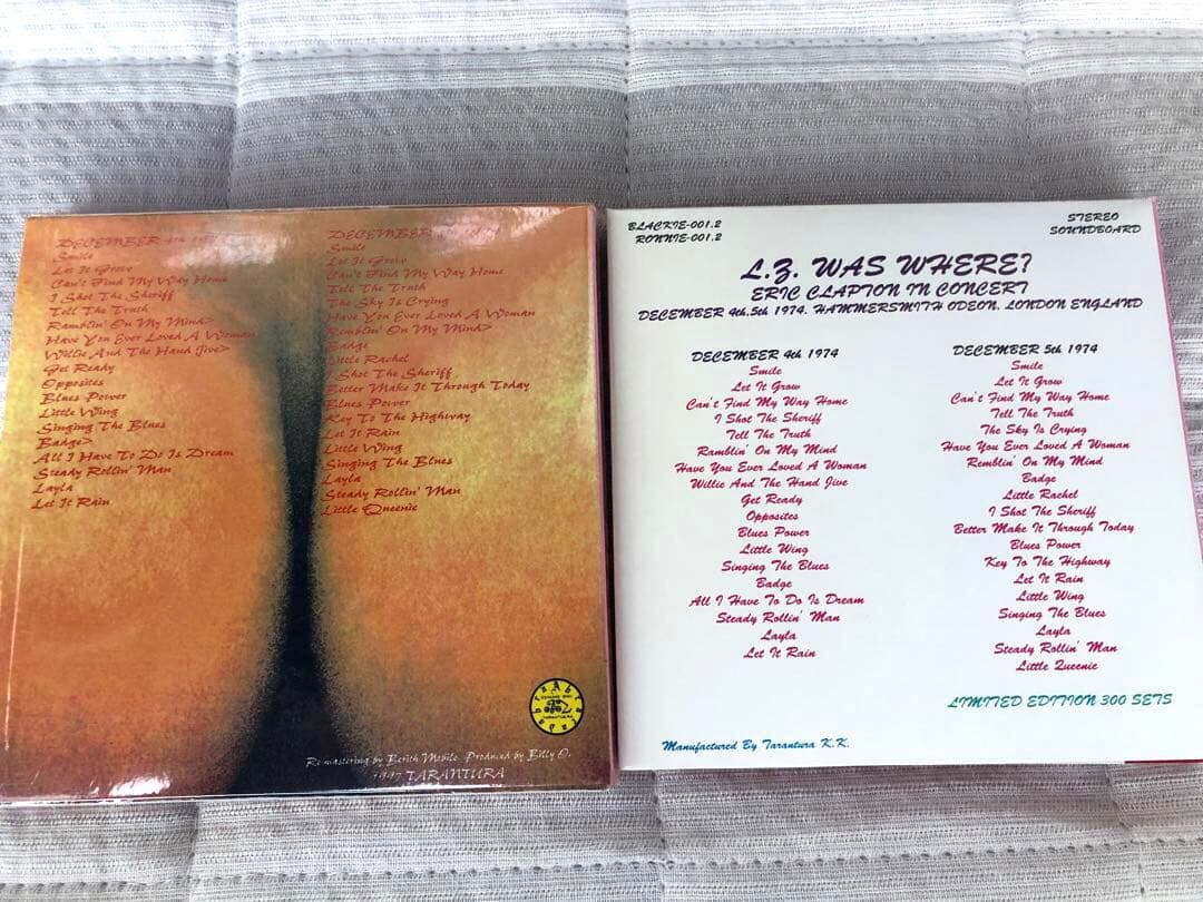 洋楽 ERIC CLAPTON LZ WAS WHERE