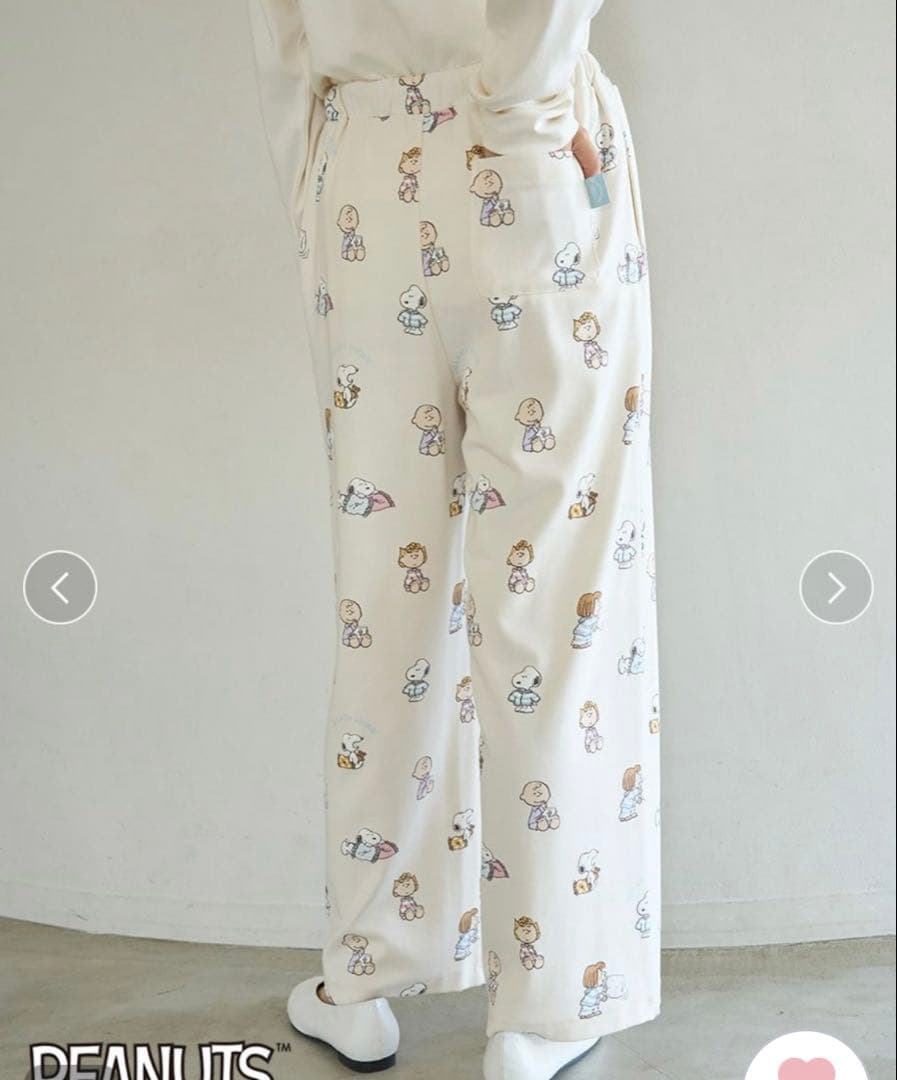 【匿名配送】ジェラートピケ　スヌーピー　ルームウェア　上下セット