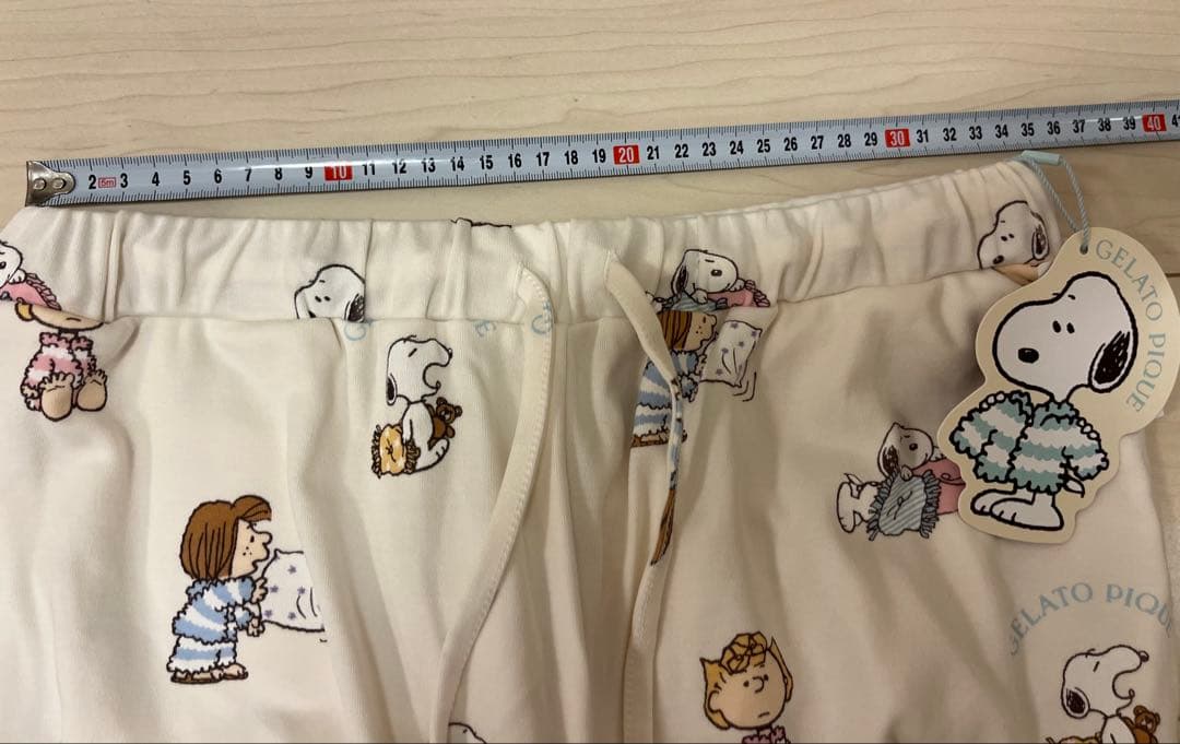 【匿名配送】ジェラートピケ　スヌーピー　ルームウェア　上下セット