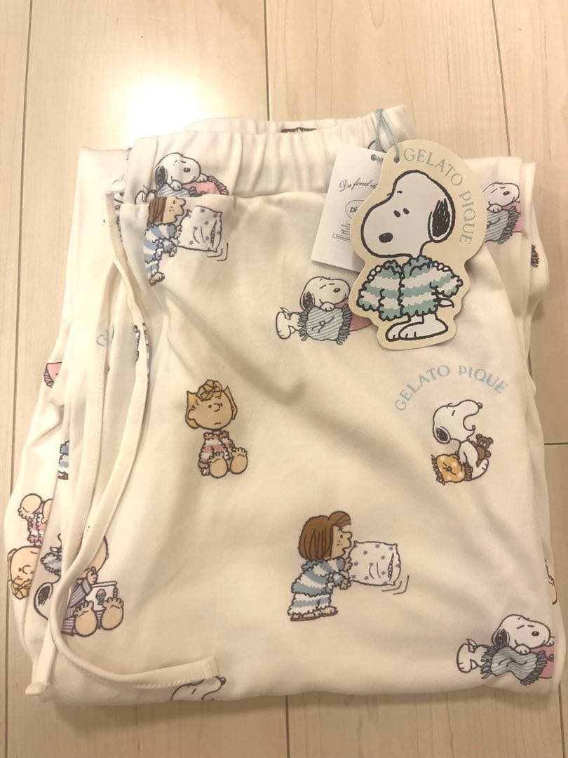 【匿名配送】ジェラートピケ　スヌーピー　ルームウェア　上下セット