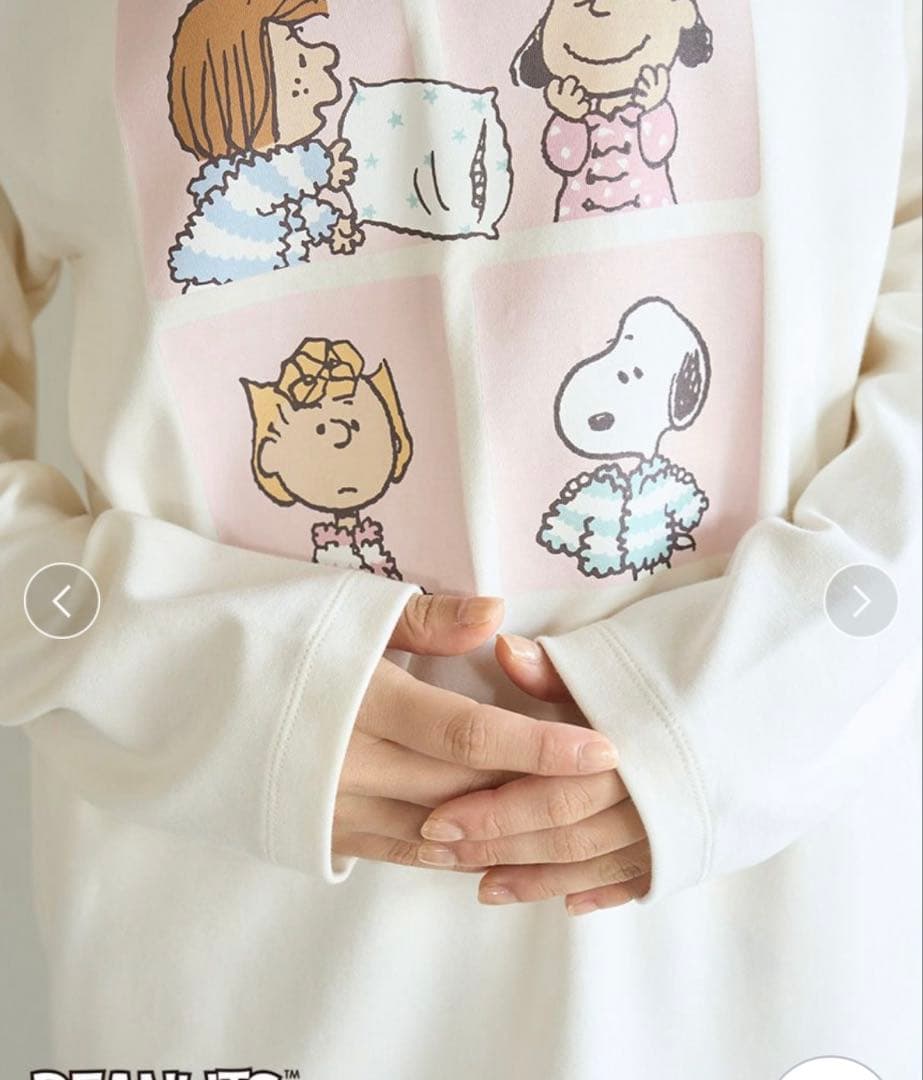 【匿名配送】ジェラートピケ　スヌーピー　ルームウェア　上下セット