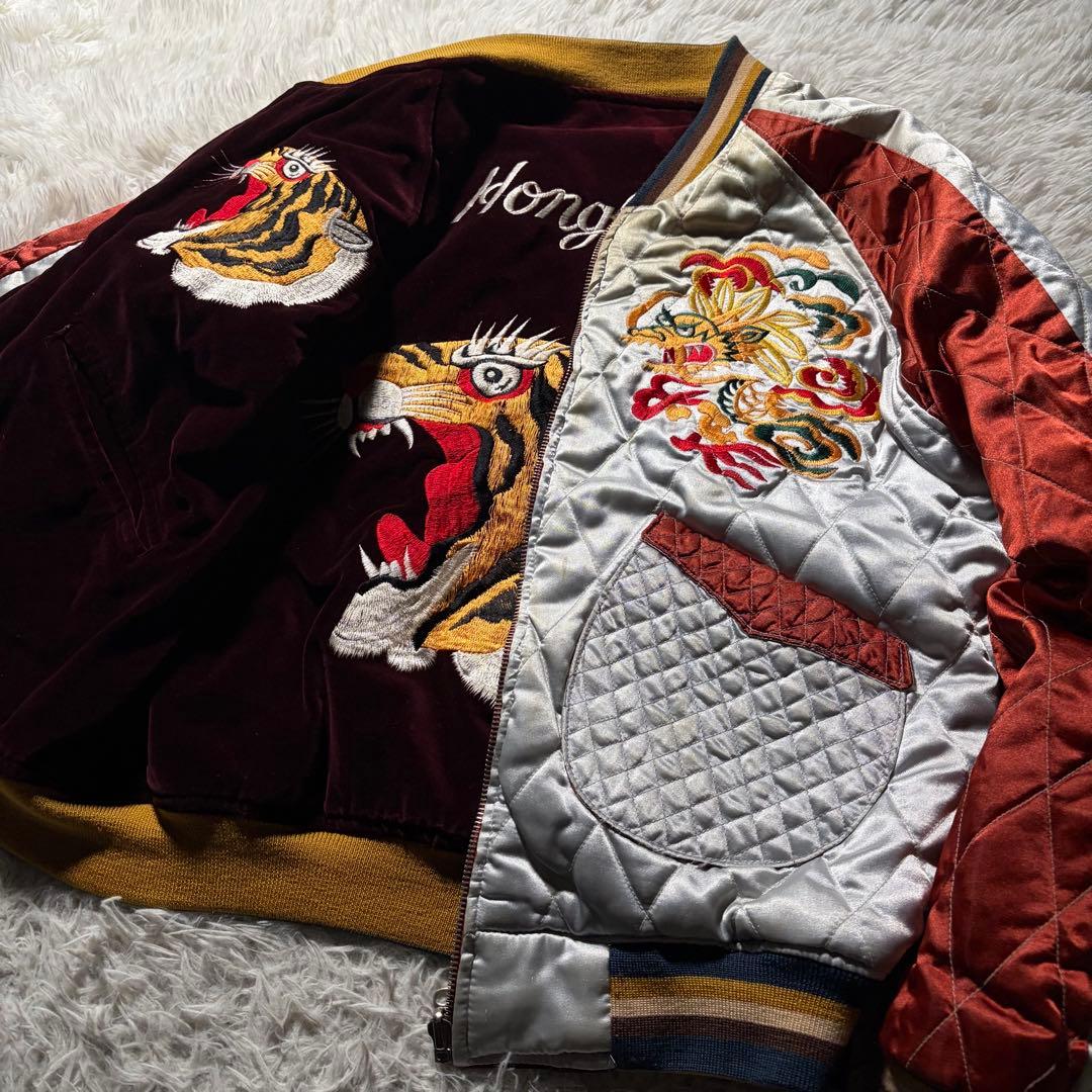 【雰囲気抜群】House of Blues スカジャン　リバーシブル　別珍　40