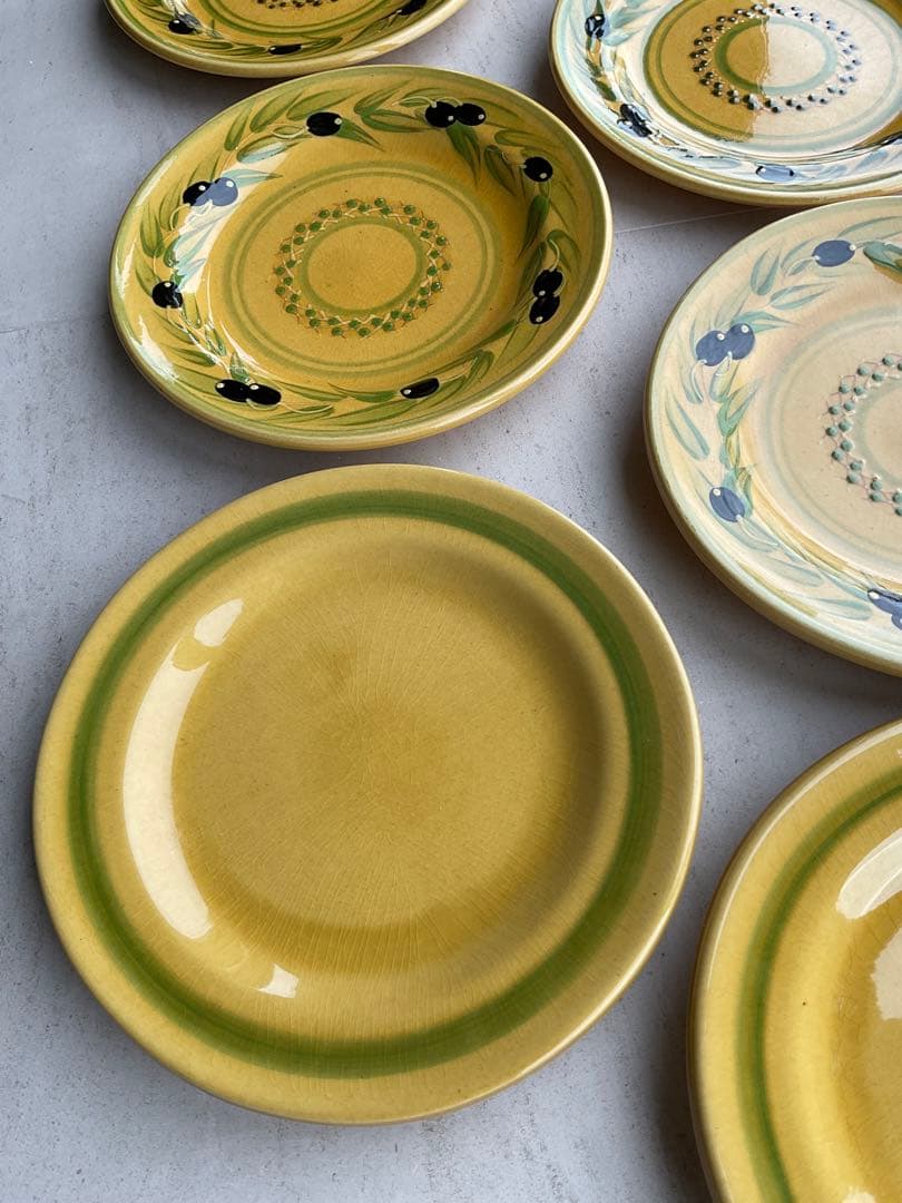 TERRE E PROVENCE フランス製　ハンドペインティング　お皿　7枚