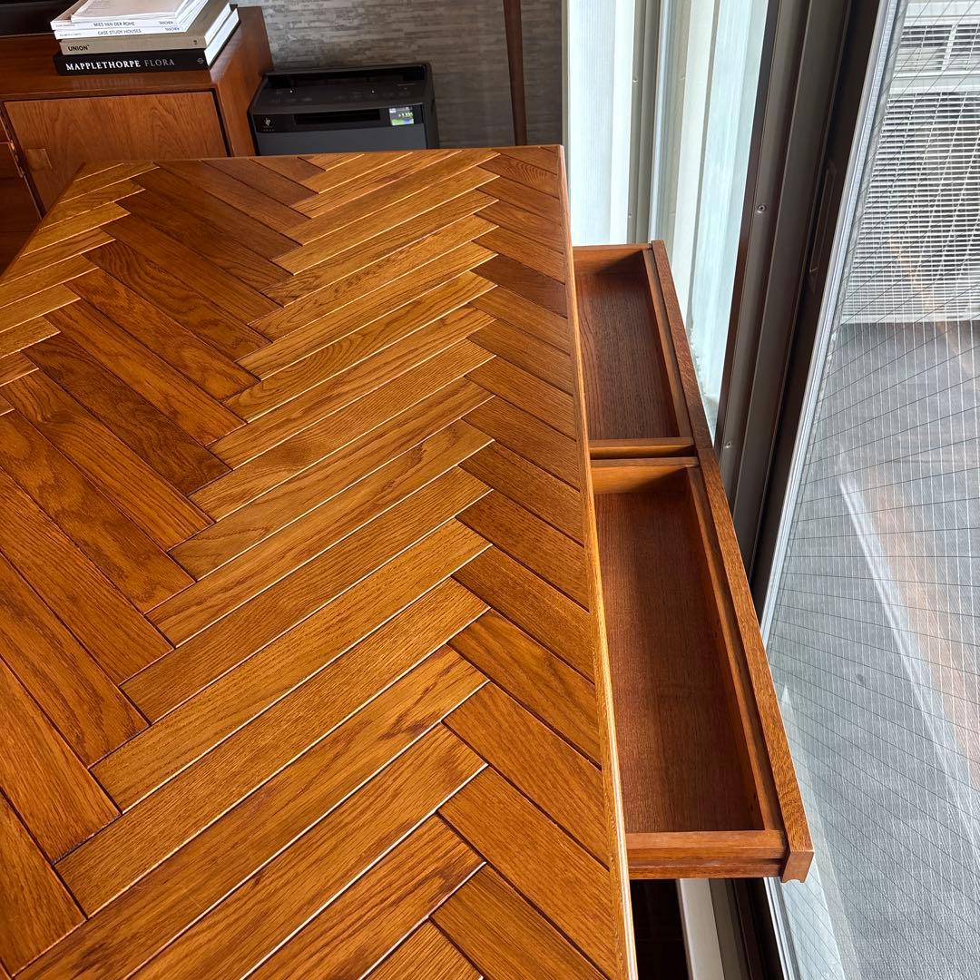 ばじ　アクメファニチャー ダイニングテーブル　ヘリンボーン　ACME