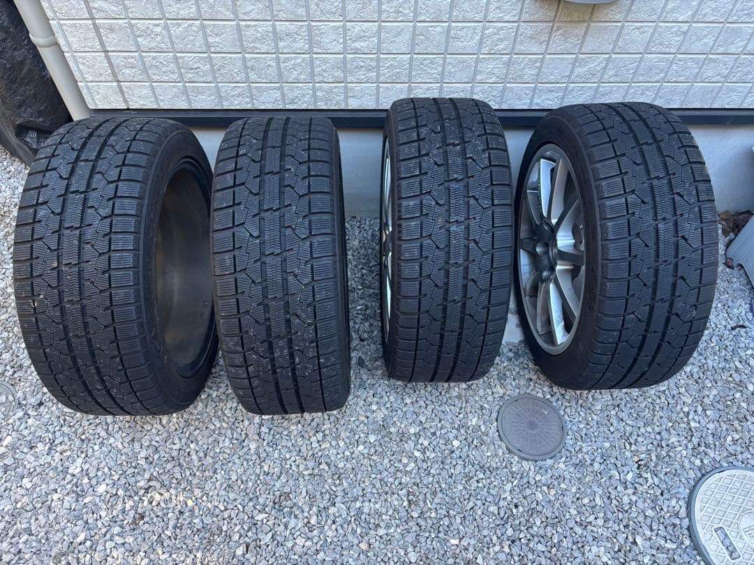 引き取り限定VWゴルフ7 スタッドレス ホイール付 17インチ 2023年製