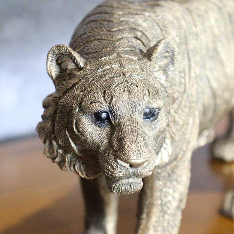 ヒョウのオブジェ 置物 アンティーク オーナメント オブジェ ヴィンテージ