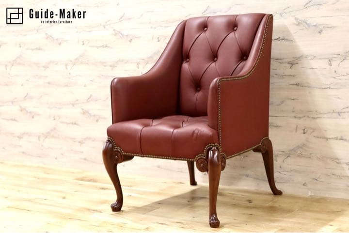 GMFK367E○MOBILIA / モビリア ウイングバックチェア 本革 ラウ