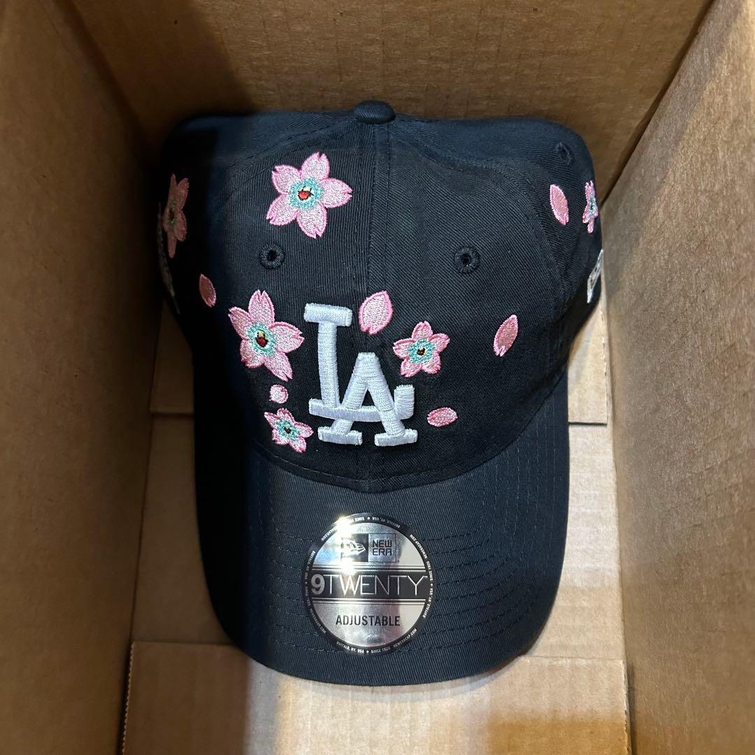 NEW ERA 9TWENTY ブラック キャップ LA 村上隆 大谷翔平