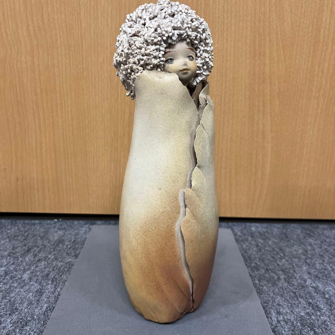 陶器人形作家　竹内祥子作　置物