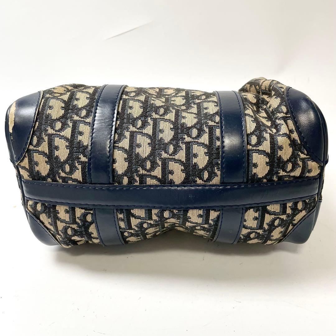 Dior トロッター　キャンバス　ハンド　ミニボストンバッグ　ネイビー