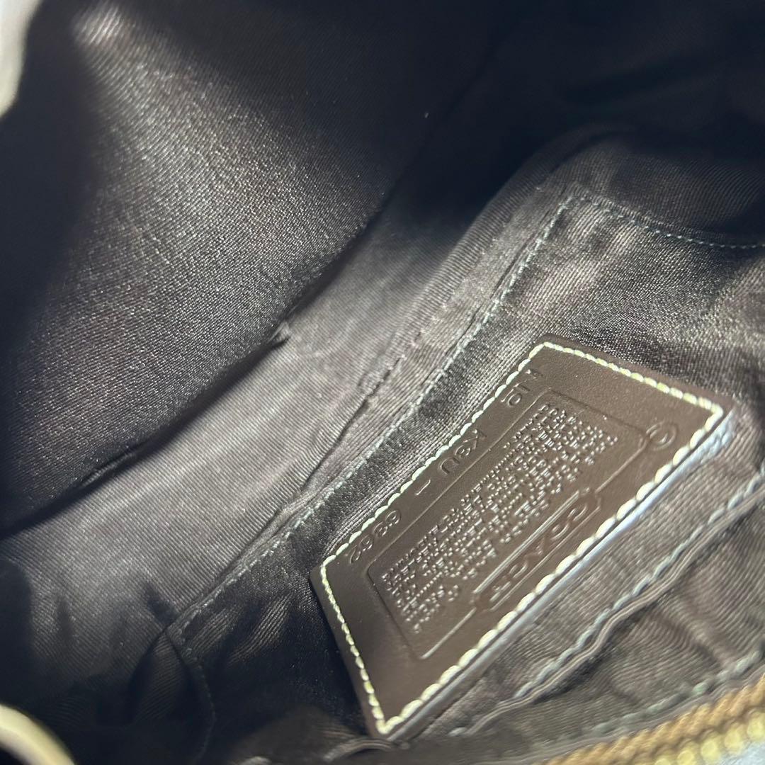 【極美品】コーチ 6362 ソーホー シグネチャー ワンハンドバッグ 肩掛け 茶