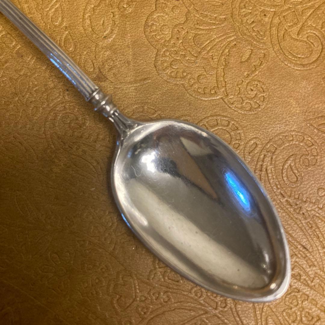 【純銀/約41g】ドイツ ティースプーン/12cm【マスカロン】