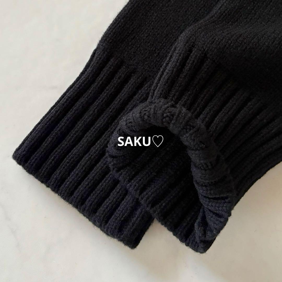 定価37400円 CINOH オーバーサイズ ハイネックニット 38 黒