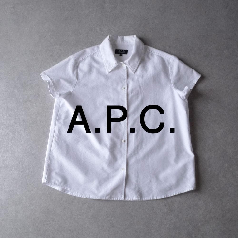 美品 A.P.C. 2万 ホワイトのシャツ アーペーセー レギュラーカラーシャツ