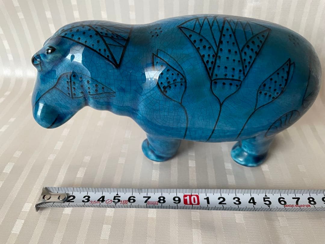 メトロポリタン美術館 青いカバ ウィリアム 陶器製 レプリカ