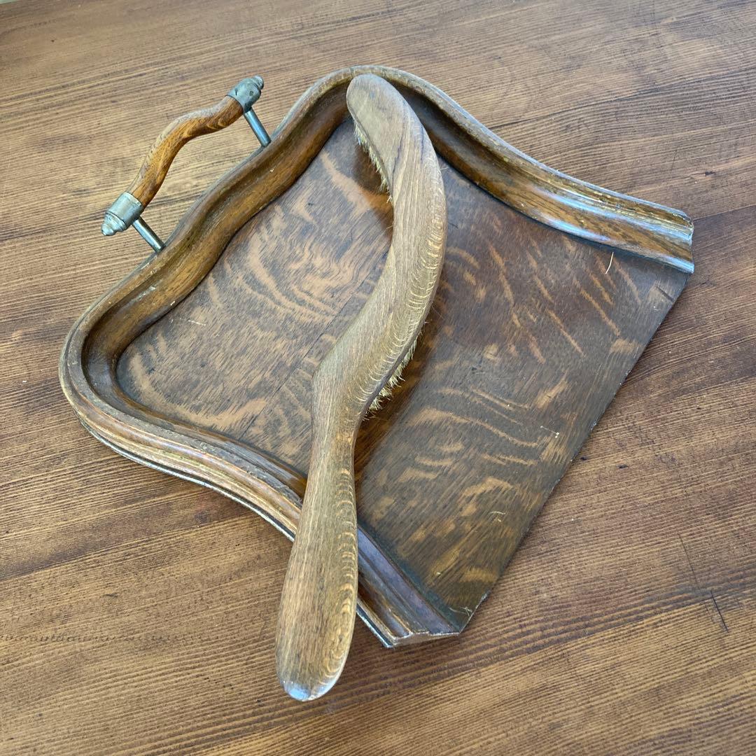 イギリスアンティーク　ダストパン＆ブラシ　ちりとり　英国