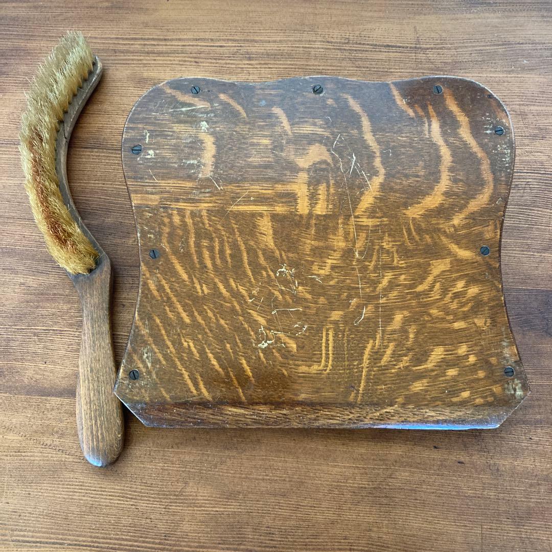 イギリスアンティーク　ダストパン＆ブラシ　ちりとり　英国