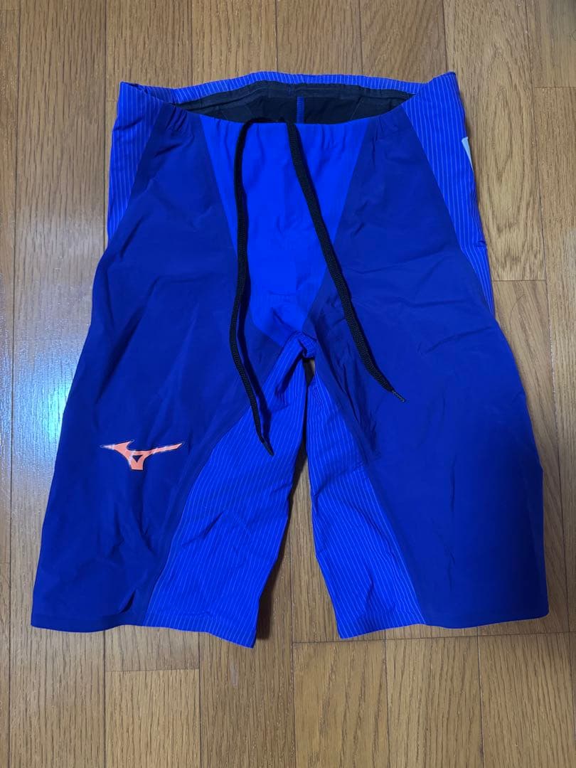 Mizuno 競泳水着 XL ブルー ストライプ
