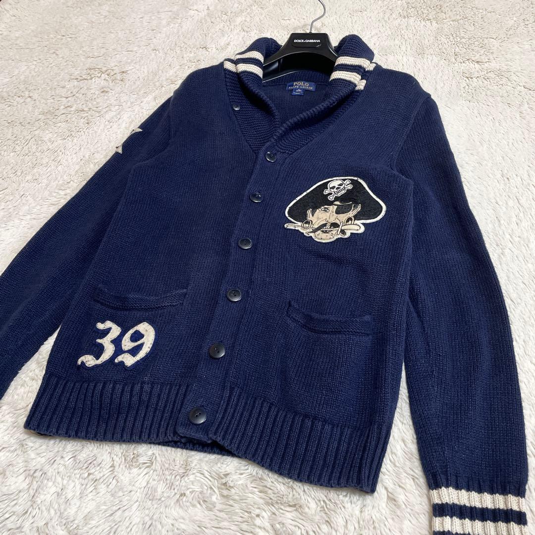 希少 大きいサイズ ラルフローレン 海賊 パイレーツ ロング カーディガン