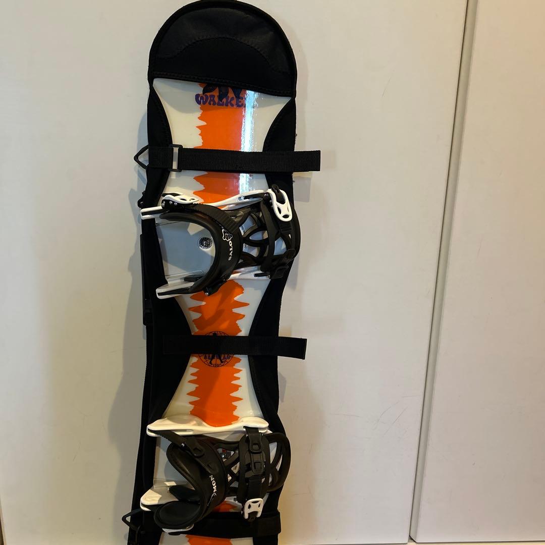 子供用スノーボードSalomon 100cm ビンディング、ケース付き