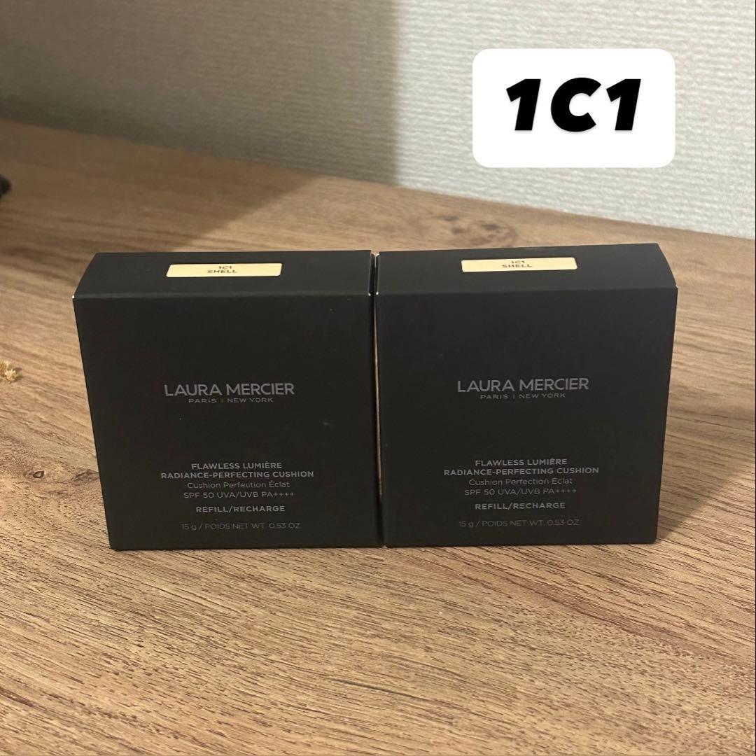 ローラメルシエ　フローレスルミエールクッションファンデレフィル1C1 2個セット