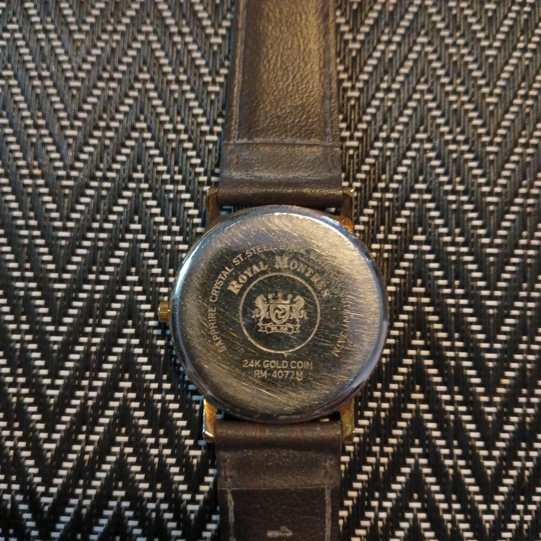  Money 24Kゴールド腕時計