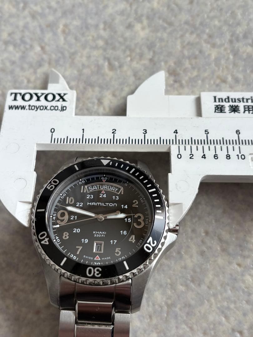 ハミルトン　カーキ　H645110 美品