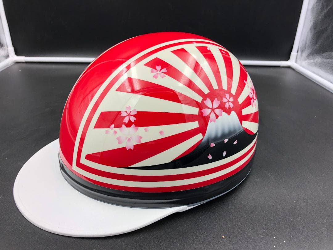 コルク半　カスタム　富士日章　三つボタン　赤白　(桜無し)　高級クリヤ送料無料