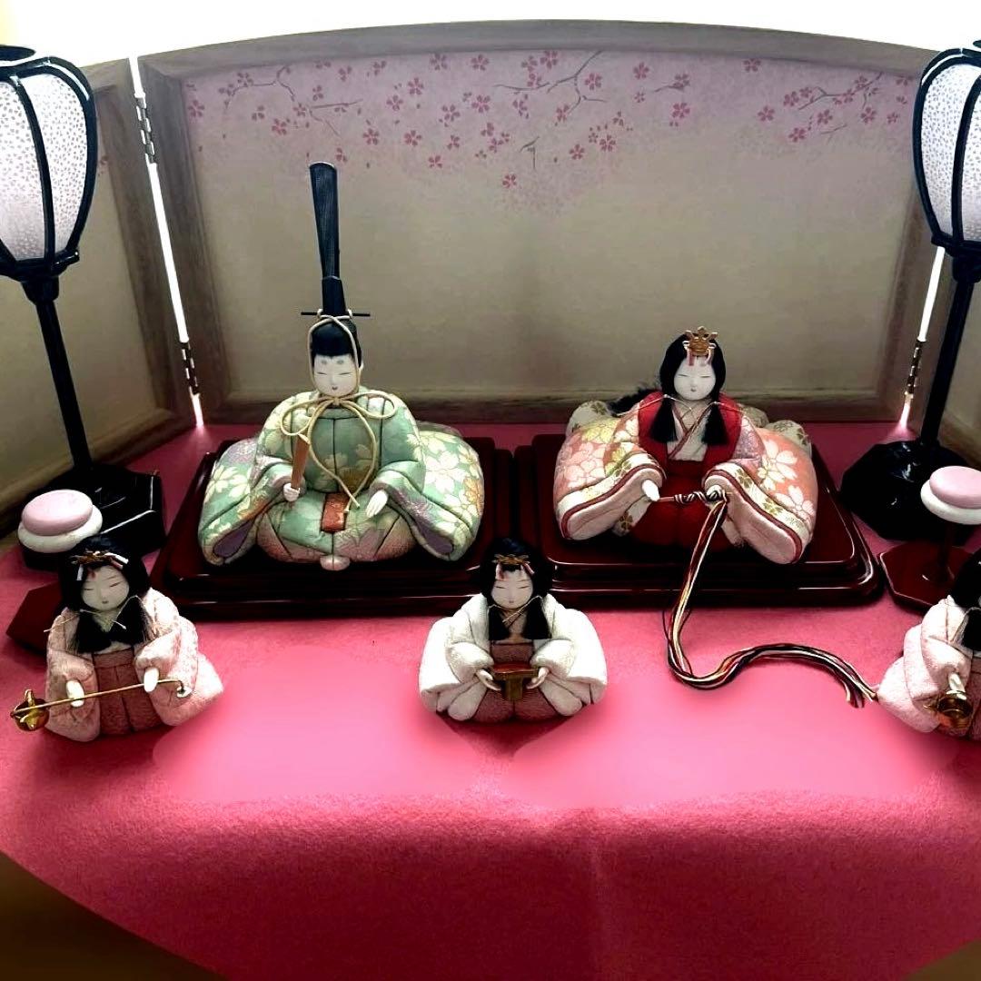 雛人形セット ひな祭り 真多呂　コンパクト　11点　桐箱付き