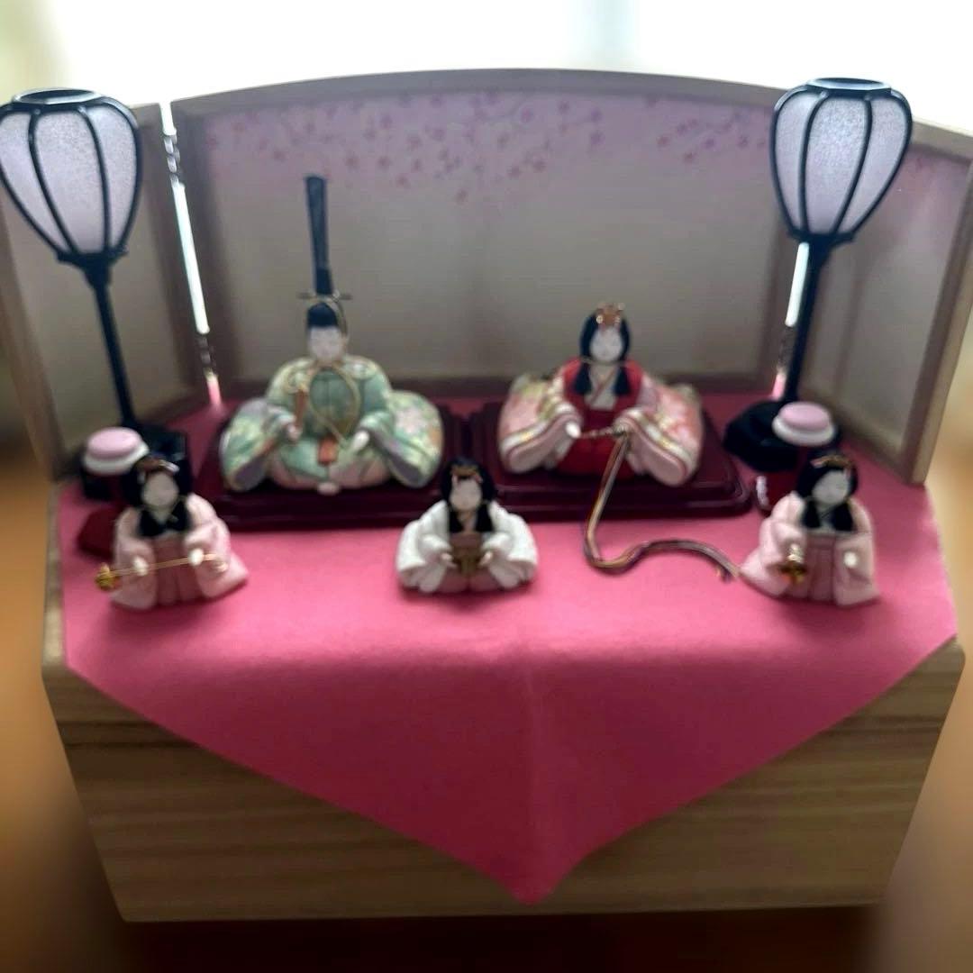 雛人形セット ひな祭り 真多呂　コンパクト　11点　桐箱付き