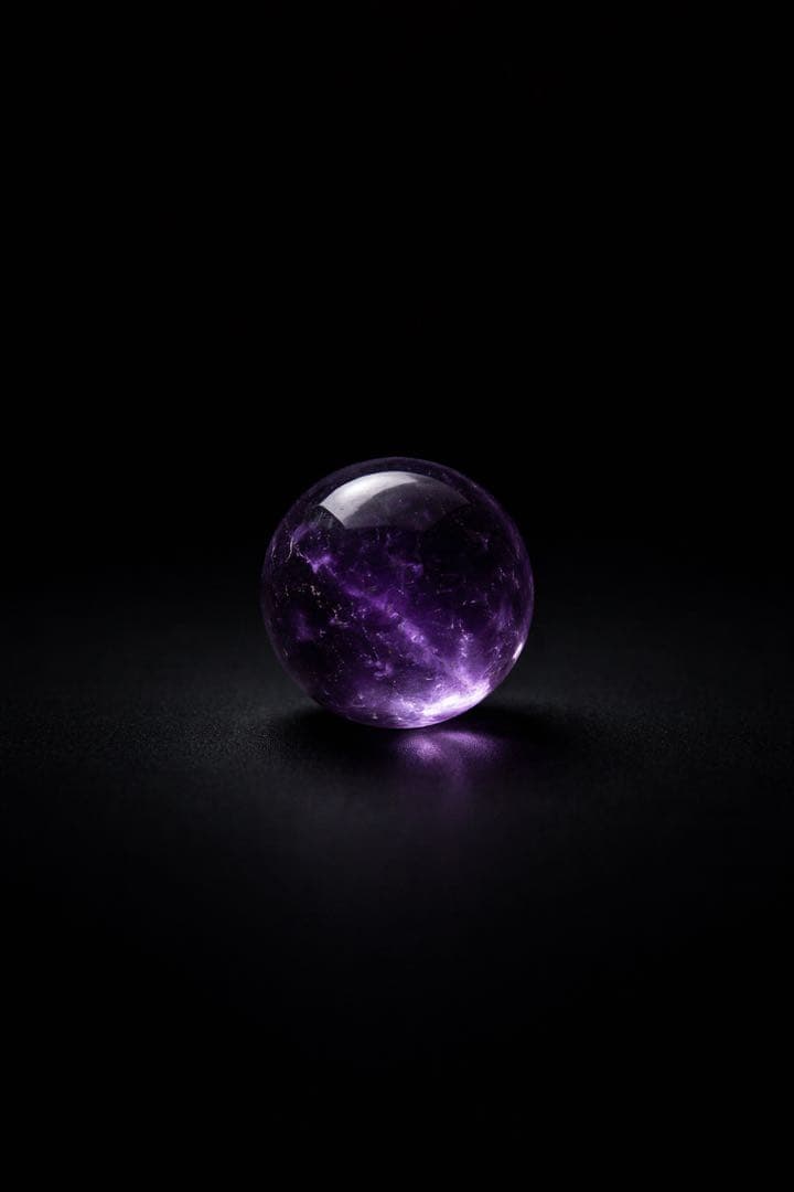 【静石】天然石 守り球 ― 選別品 ― アメジスト