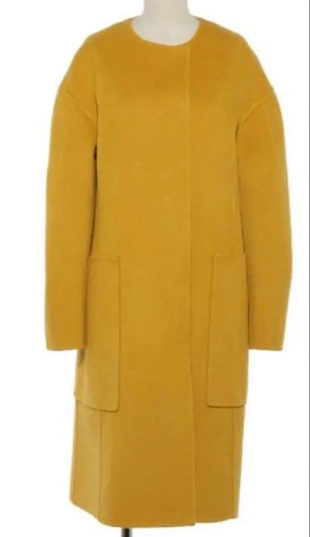 シクラス　イエロー ノーカラー コート