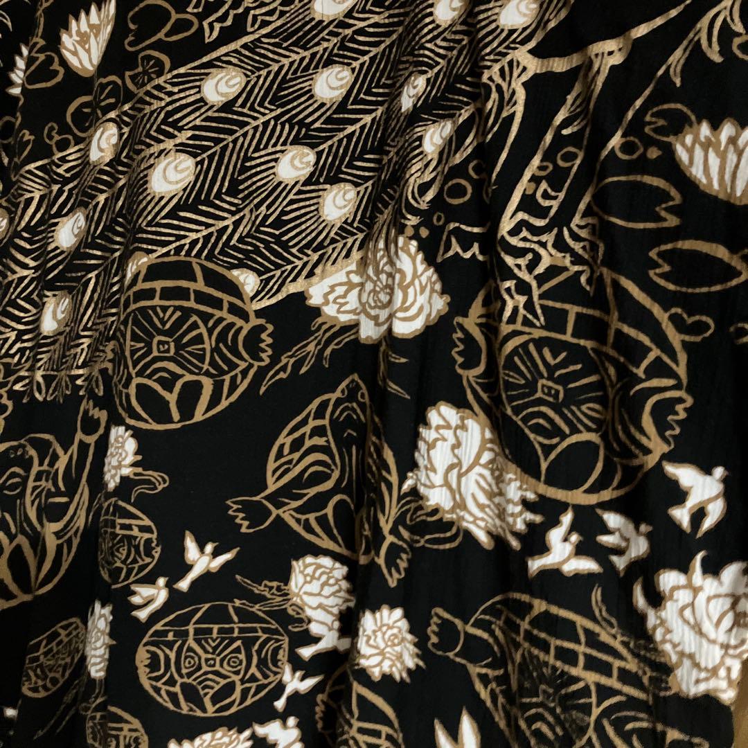 SOU・SOU 高島縮　薙刀長方形衣／平安四神