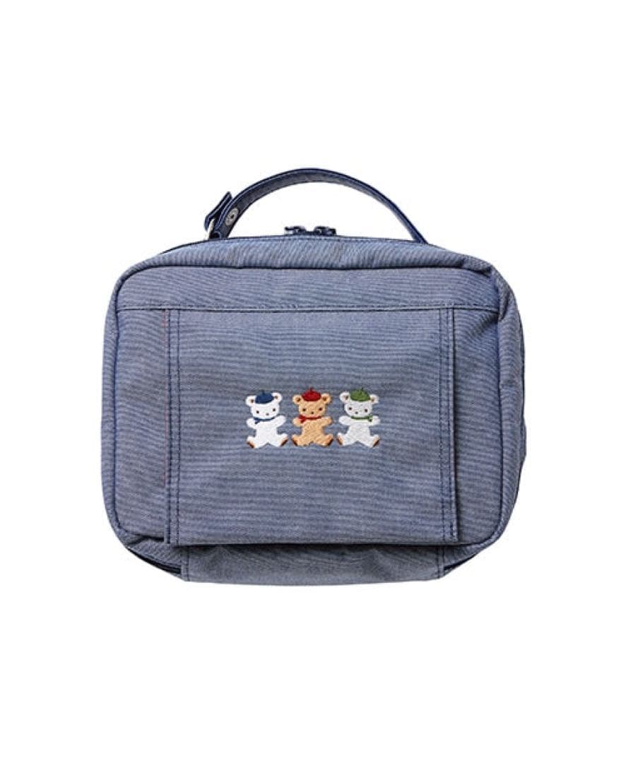 ファミリア　おむつポーチ ネイビー