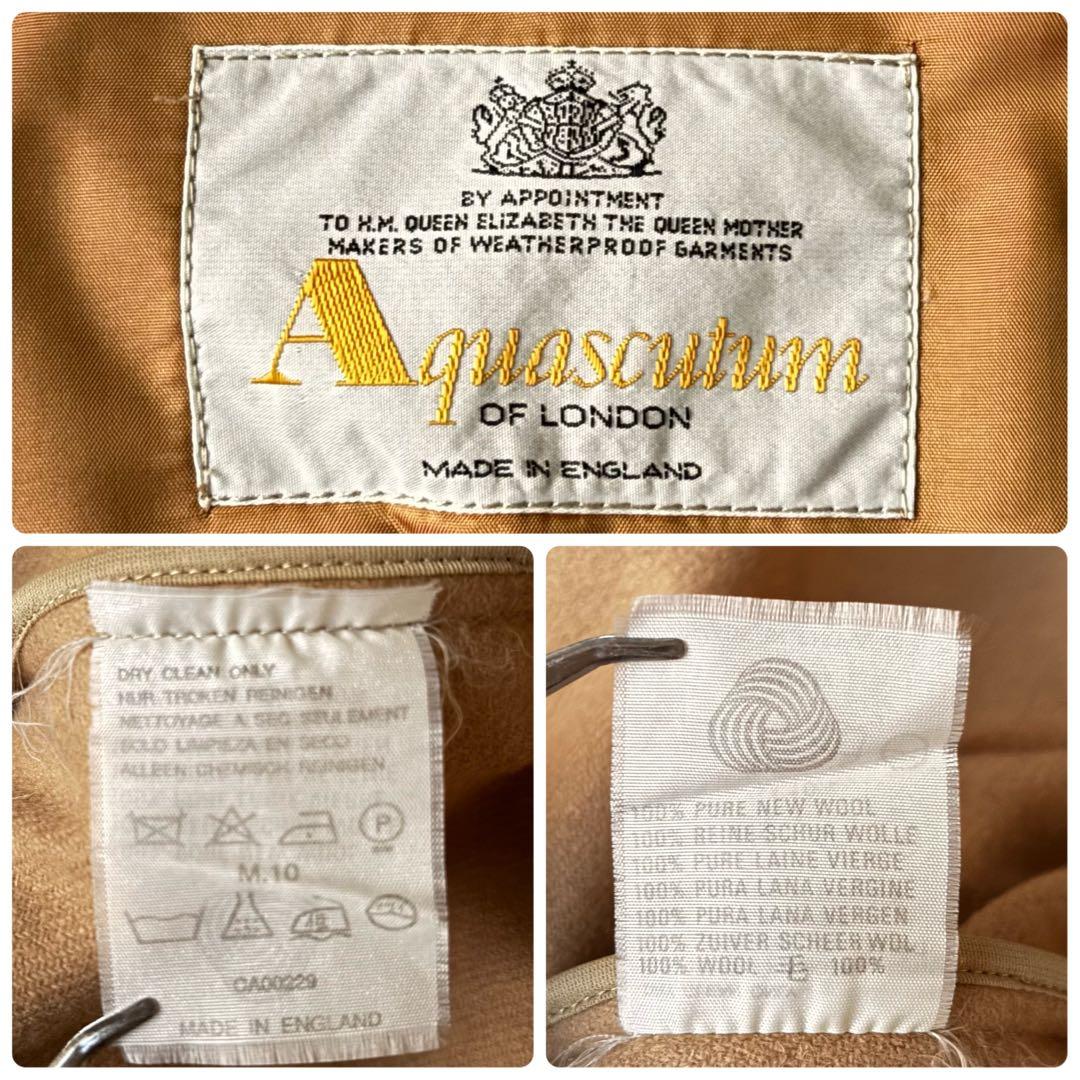 極美品✨アクアスキュータム　トレンチコート　長袖ライナー　ベルト　玉虫　マキシ丈