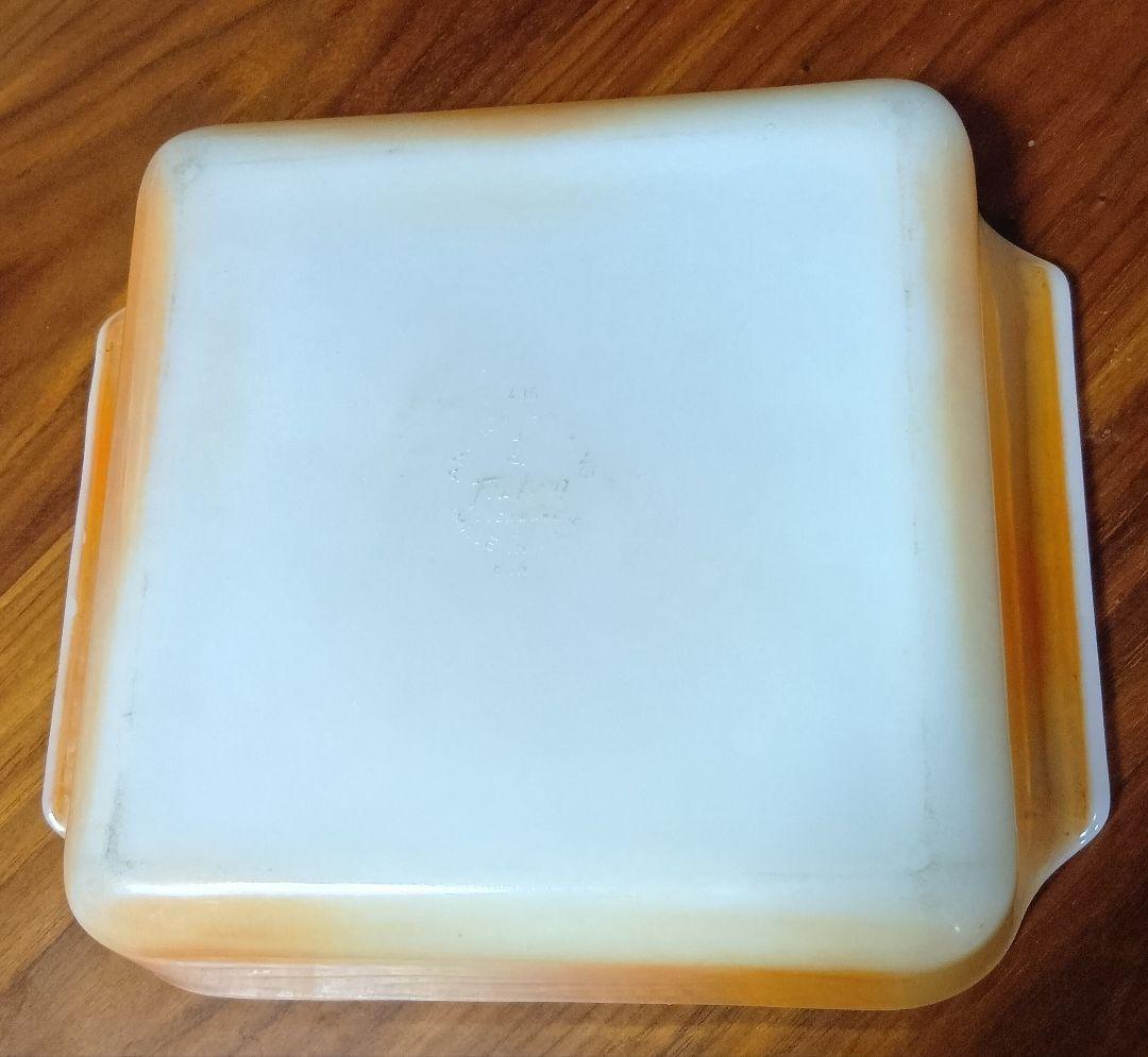 ファイヤーキング　ピーチラスター（カッパーティント）スクエアキャセロール