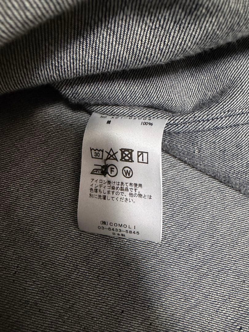 COMOLI デニムコモリシャツ　サイズ2