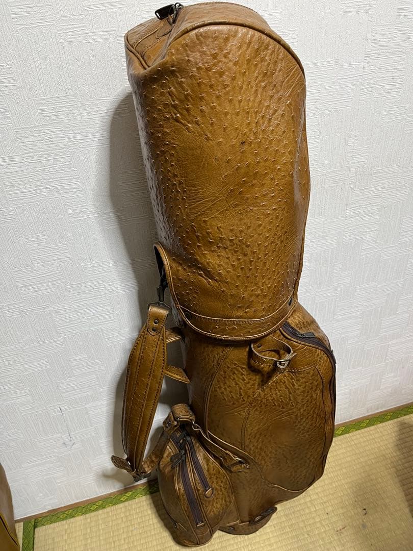 稀少品!　AXEL　アクセル　オストリッチ　キャディバッグーフード付属