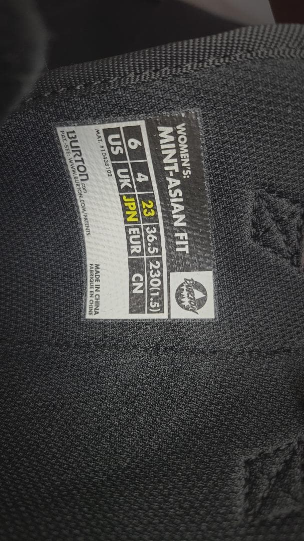 バートン BURTON MINT-ASIAN FIT 23cm スノーボード