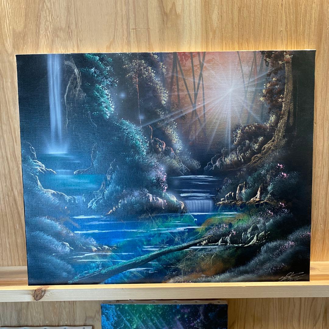 風景画 F15 スプレーアート原画