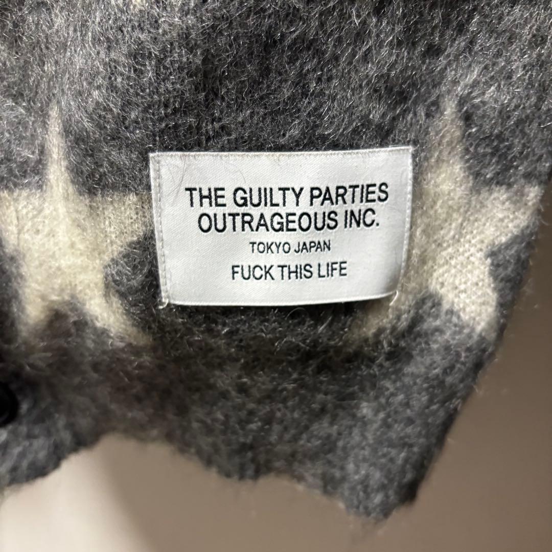 WAKOMARIA ワコマリア　 星柄カーディガン　モヘア　スター柄