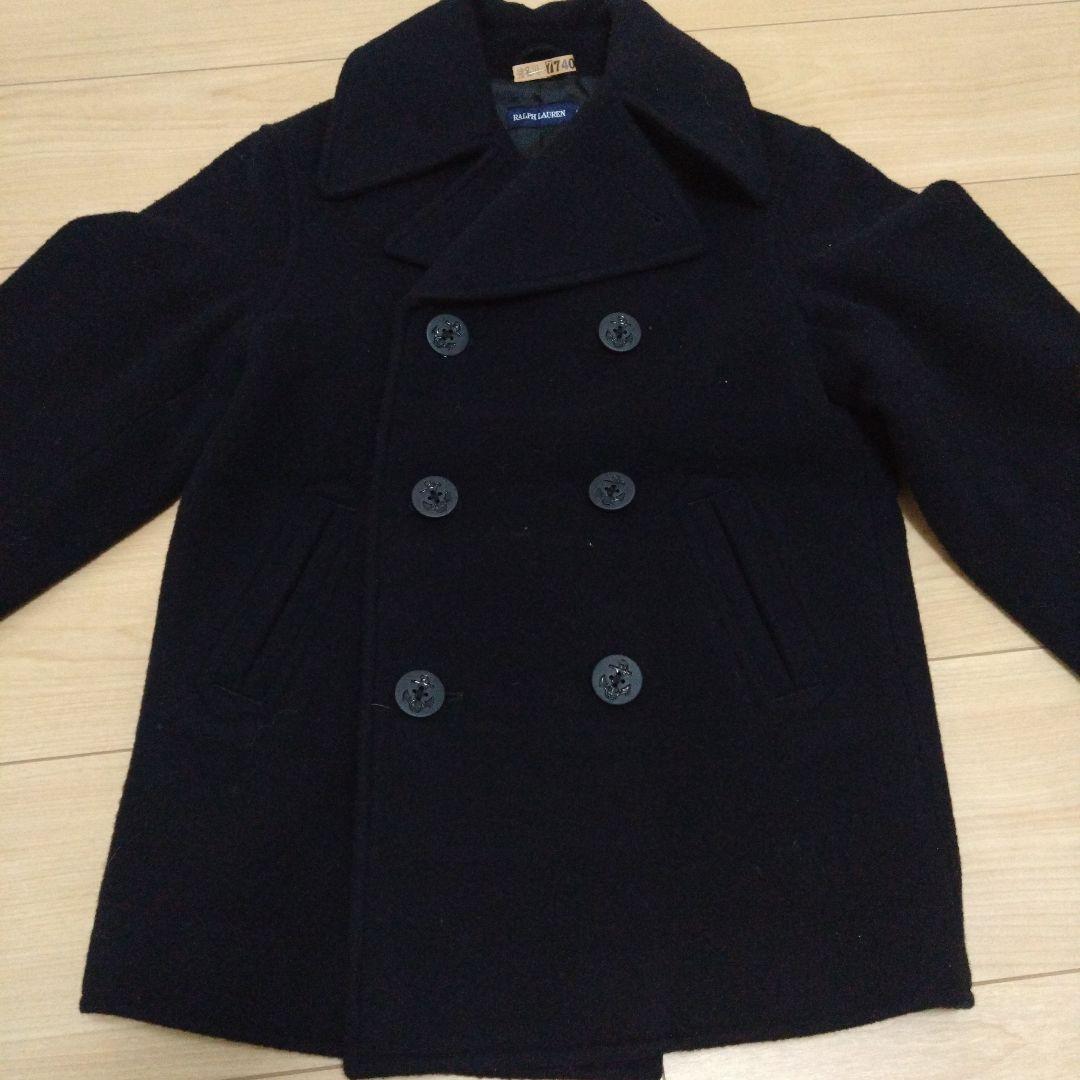 RALPH LAUREN ネイビーウールコート 120