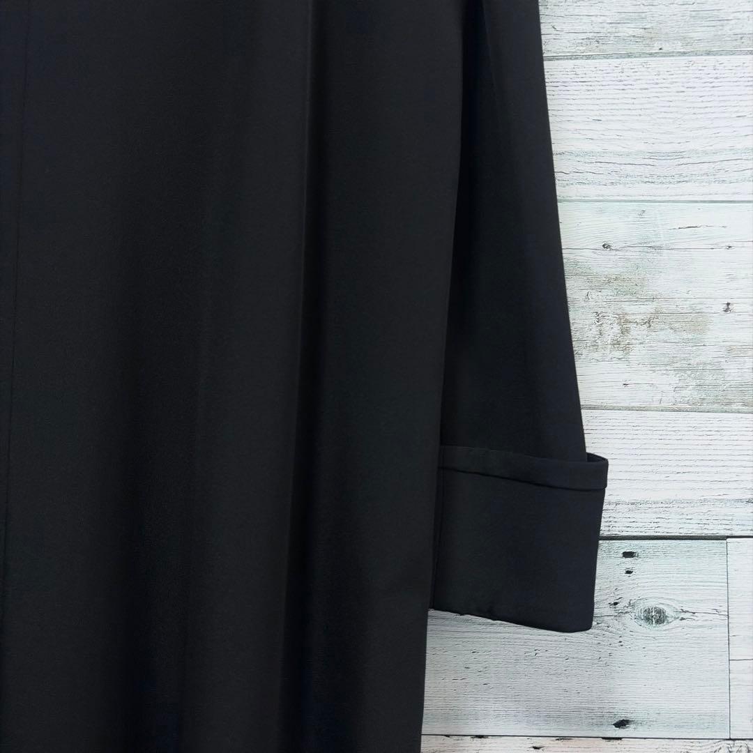 ☆大きいサイズ・13＋☆レリアン　ダブルコート　ロングコート　装飾ボタン　シルク