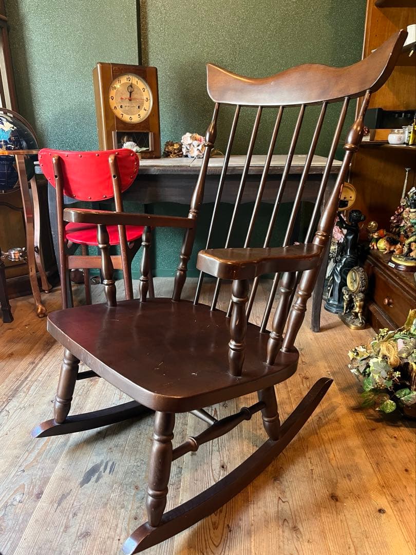 ロッキングチェア アンティーク ビンテージ 昭和レトロ 当時物
